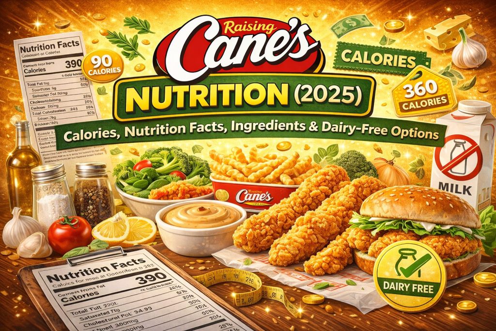 Raising Cane’s Nutrition