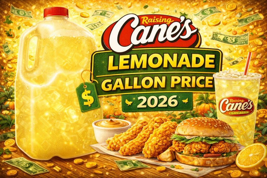 Raising Cane’s Lemonade Gallon Price 2026