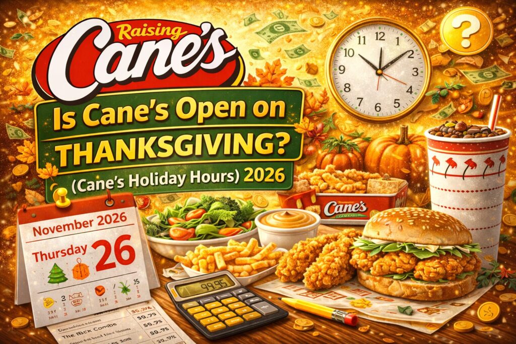 Cane’s Holiday Hours