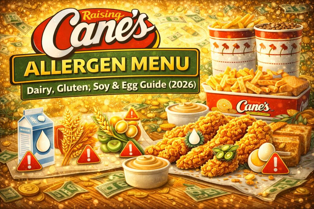 Raising Cane’s Allergen Menu