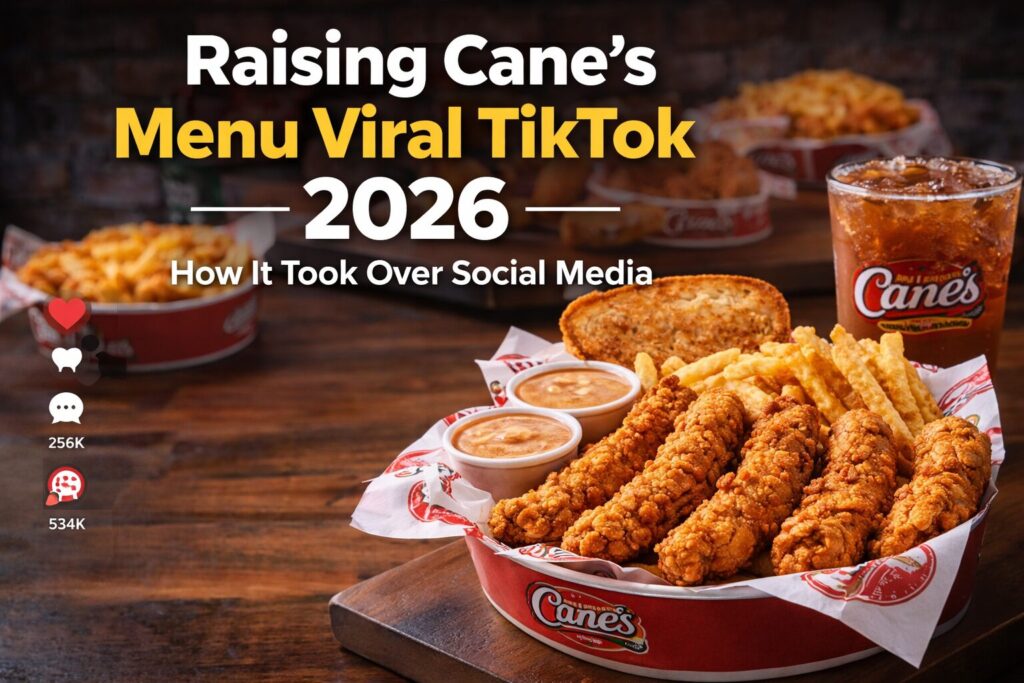 Raising Cane’s Menu Viral TikTok 2026